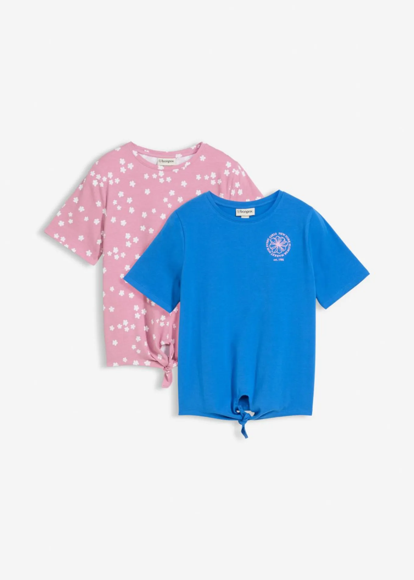 Camiseta de manga corta de mezcla de algodón orgánico elástico (2 unidades)