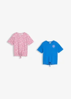 Camiseta de manga corta de mezcla de algodón orgánico elástico (2 unidades)