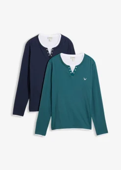 Camiseta de manga larga 2 en 1 (2 unidades)