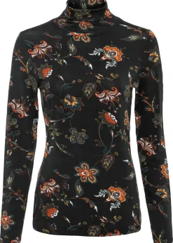 Camiseta de manga larga con cuello vuelto