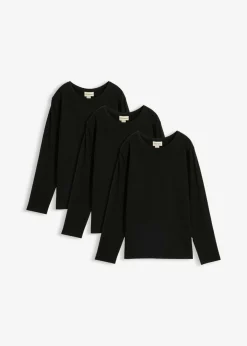 Camiseta de manga larga con algodón orgánico (3 unidades)