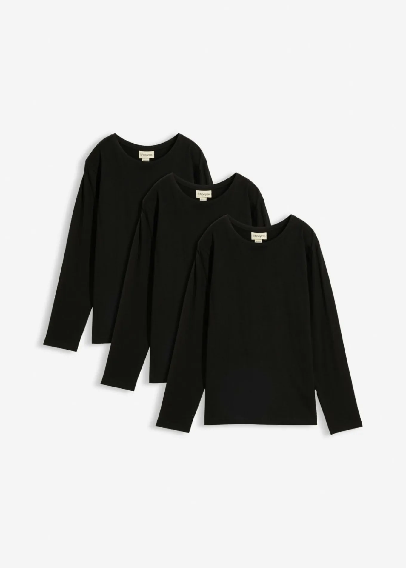 Camiseta de manga larga con algodón orgánico (3 unidades)