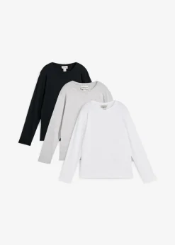 Camiseta de manga larga con algodón orgánico (3 unidades)
