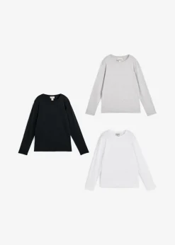 Camiseta de manga larga con algodón orgánico (3 unidades)