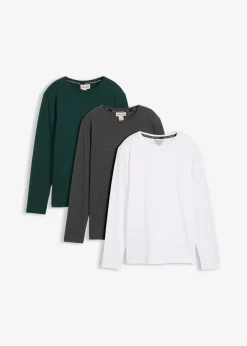 Camiseta de manga larga con algodón orgánico (3 unidades)