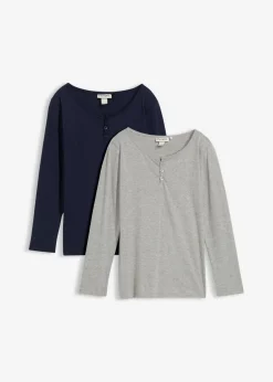 Camiseta de manga larga con algodón orgánico (2 unidades)