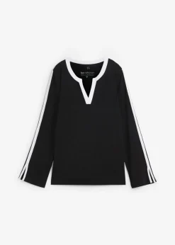 Camiseta de manga larga con abertura