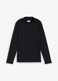 Camiseta de manga larga con cuello alto y poliamida reciclada