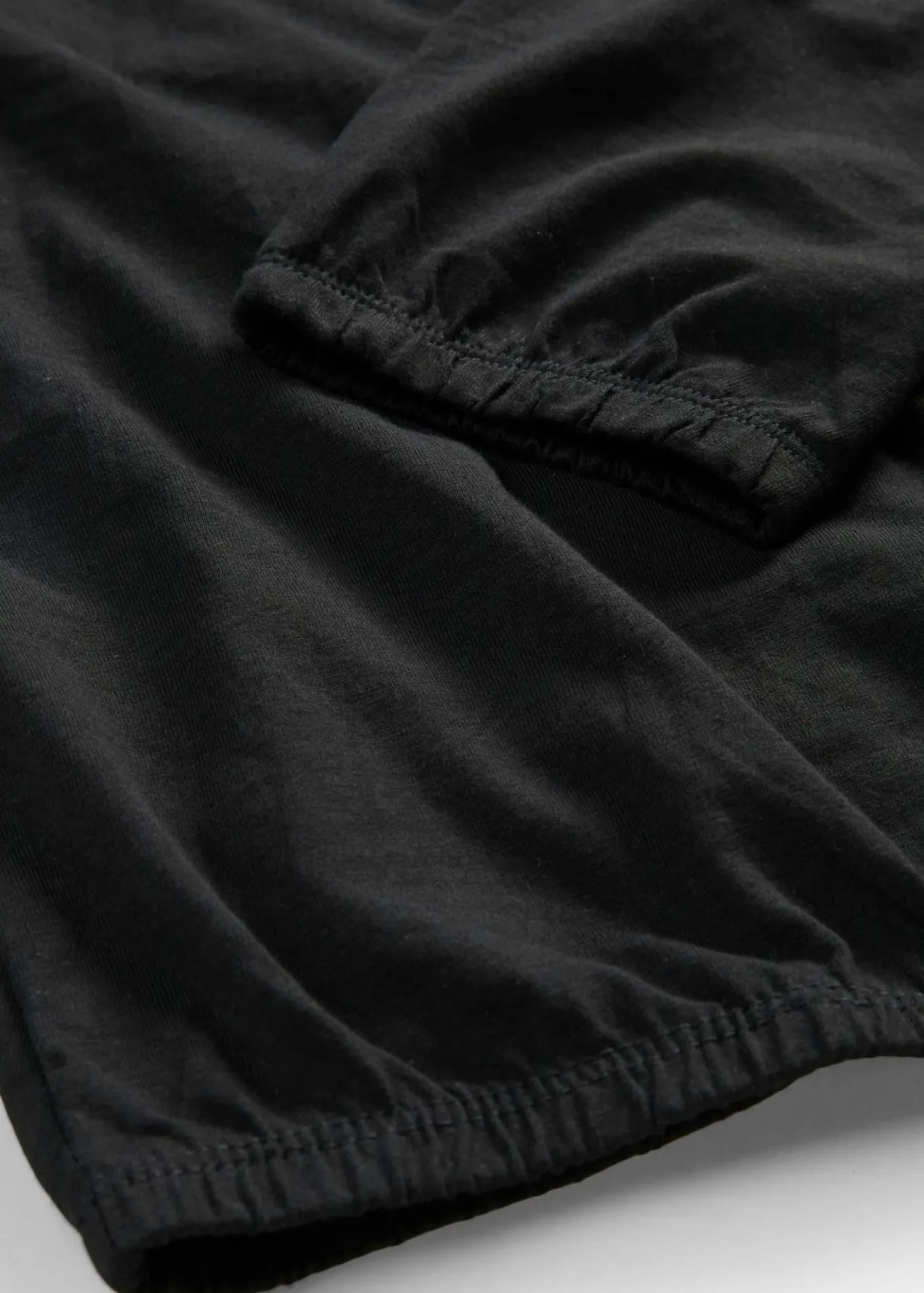 Camiseta de manga larga con elástico de algodón puro