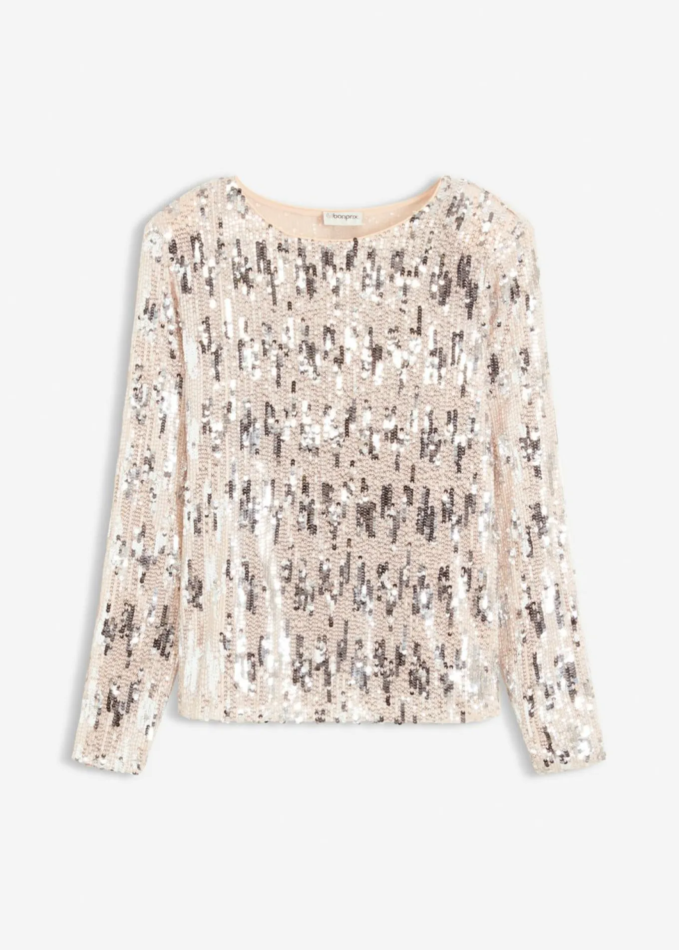 Camiseta de manga larga con lentejuelas