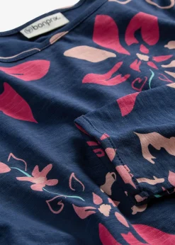Camiseta de manga larga con estampado floral