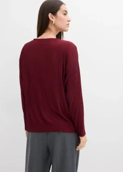 Camiseta de manga larga con efecto estructurado