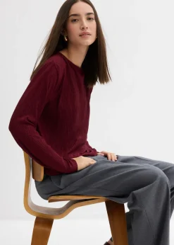 Camiseta de manga larga con efecto estructurado
