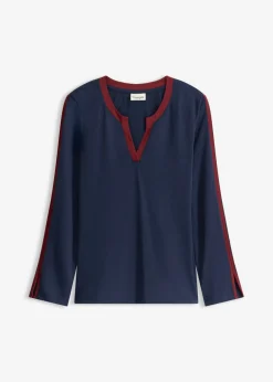 Camiseta de manga larga con abertura