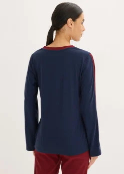 Camiseta de manga larga con abertura