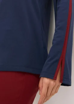 Camiseta de manga larga con abertura