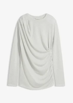Camiseta de manga larga con fruncidos