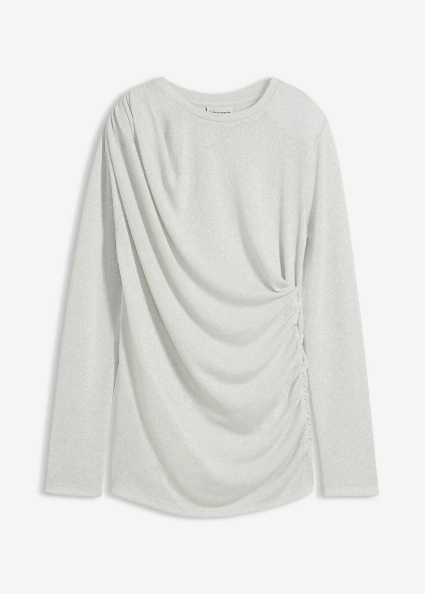 Camiseta de manga larga con fruncidos