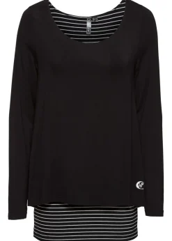 Camiseta de manga larga con doble capa