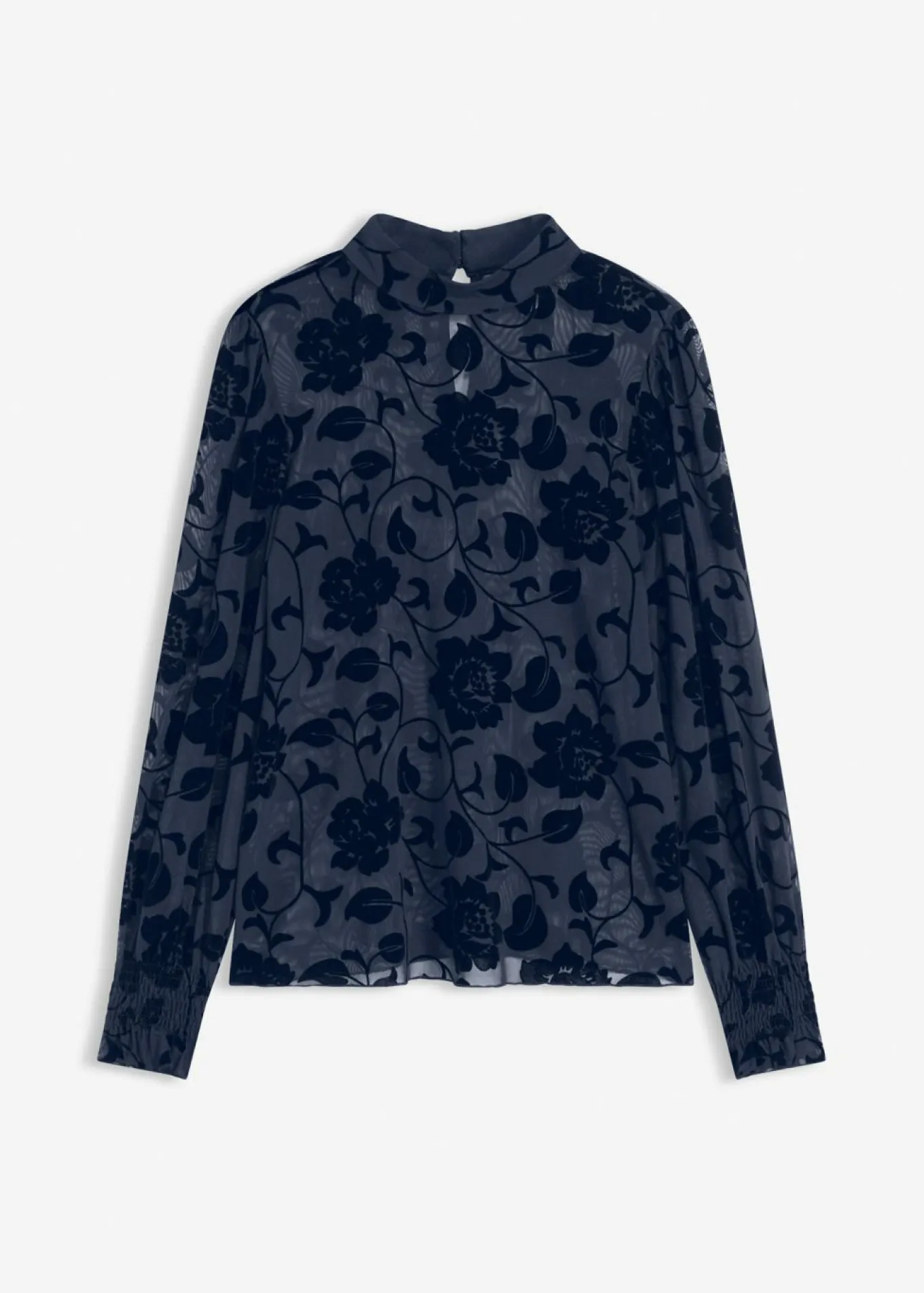 Camiseta de manga larga con leve transparencia