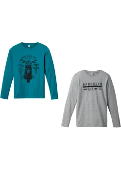 Camiseta de manga larga con algodón orgánico (2 unidades)
