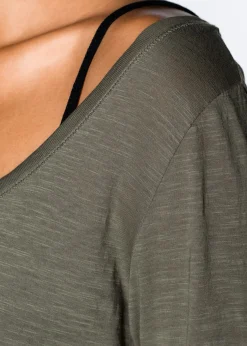 Camiseta de manga larga de algodón puro
