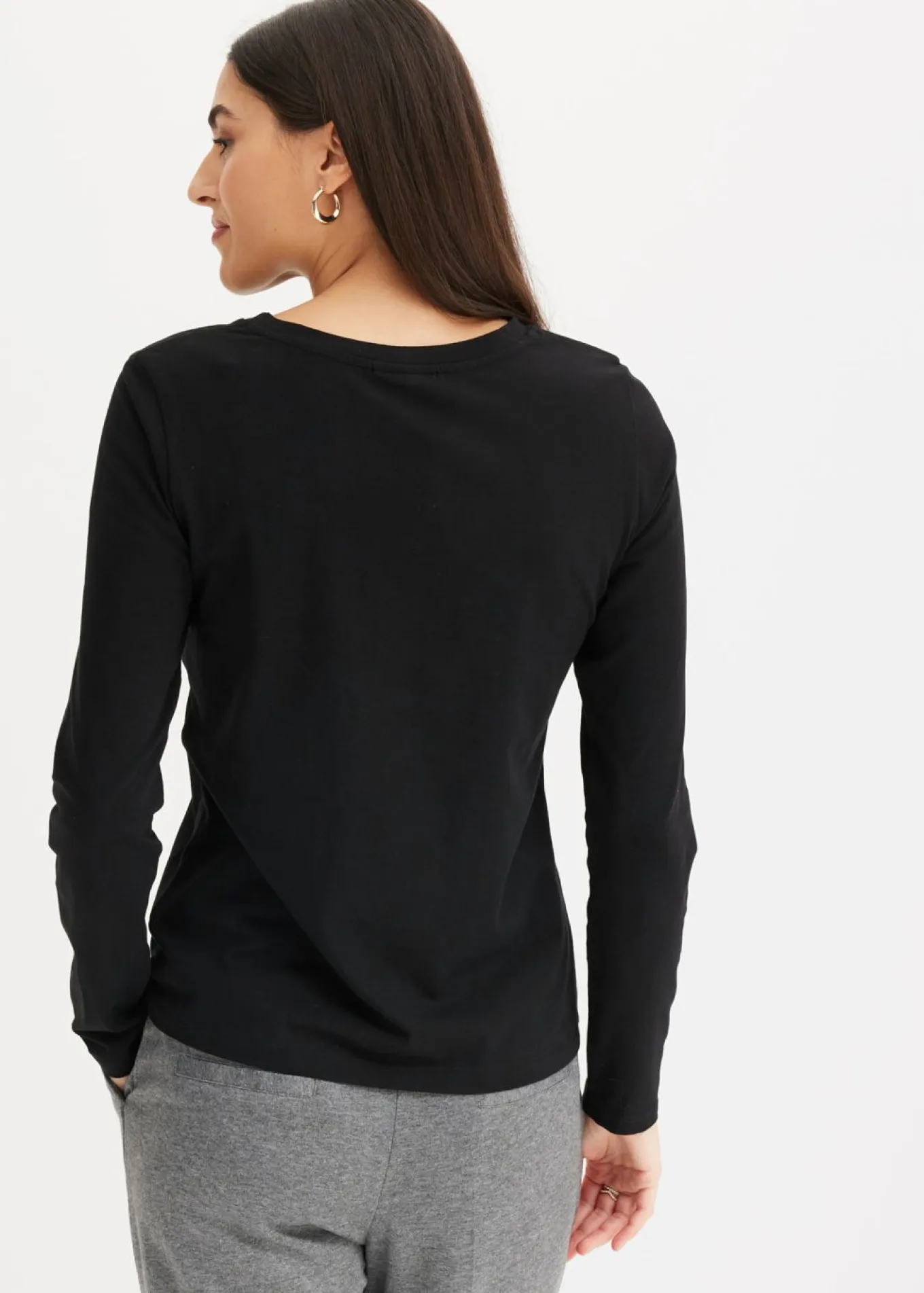 Camiseta de manga larga de algodón orgánico