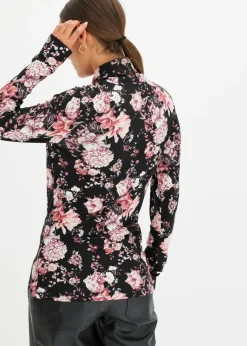Camiseta de manga larga de suave mezcla de viscosa