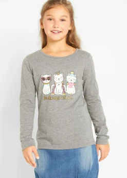 Camiseta de manga larga de mezcla de viscosa