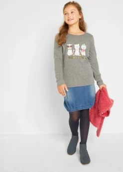 Camiseta de manga larga de mezcla de viscosa