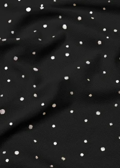 Camiseta de manga larga de malla brillante