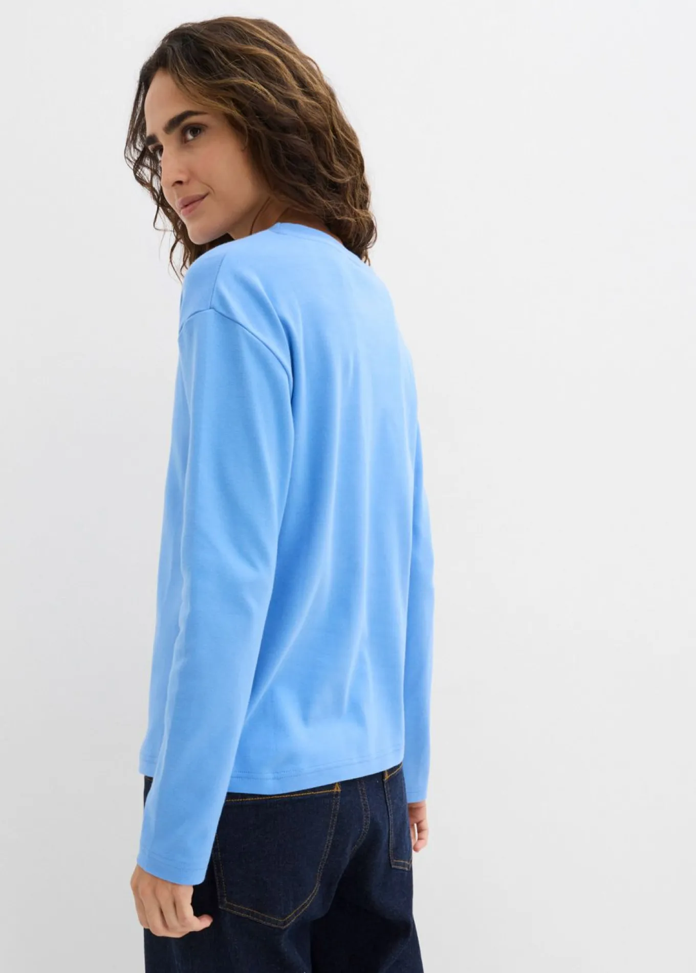 Camiseta de manga larga de algodón orgánico puro