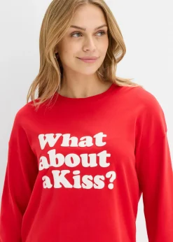 Camiseta de manga larga de algodón pesado