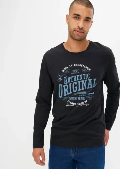 Camiseta de manga larga de algodón orgánico puro (2 unidades)