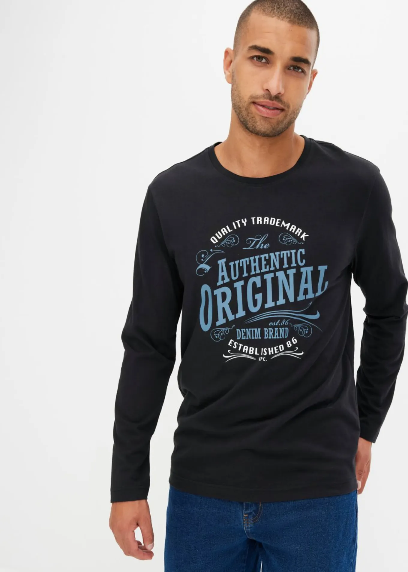 Camiseta de manga larga de algodón orgánico puro (2 unidades)