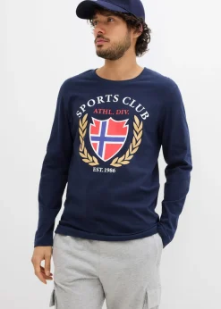 Camiseta de manga larga de algodón puro