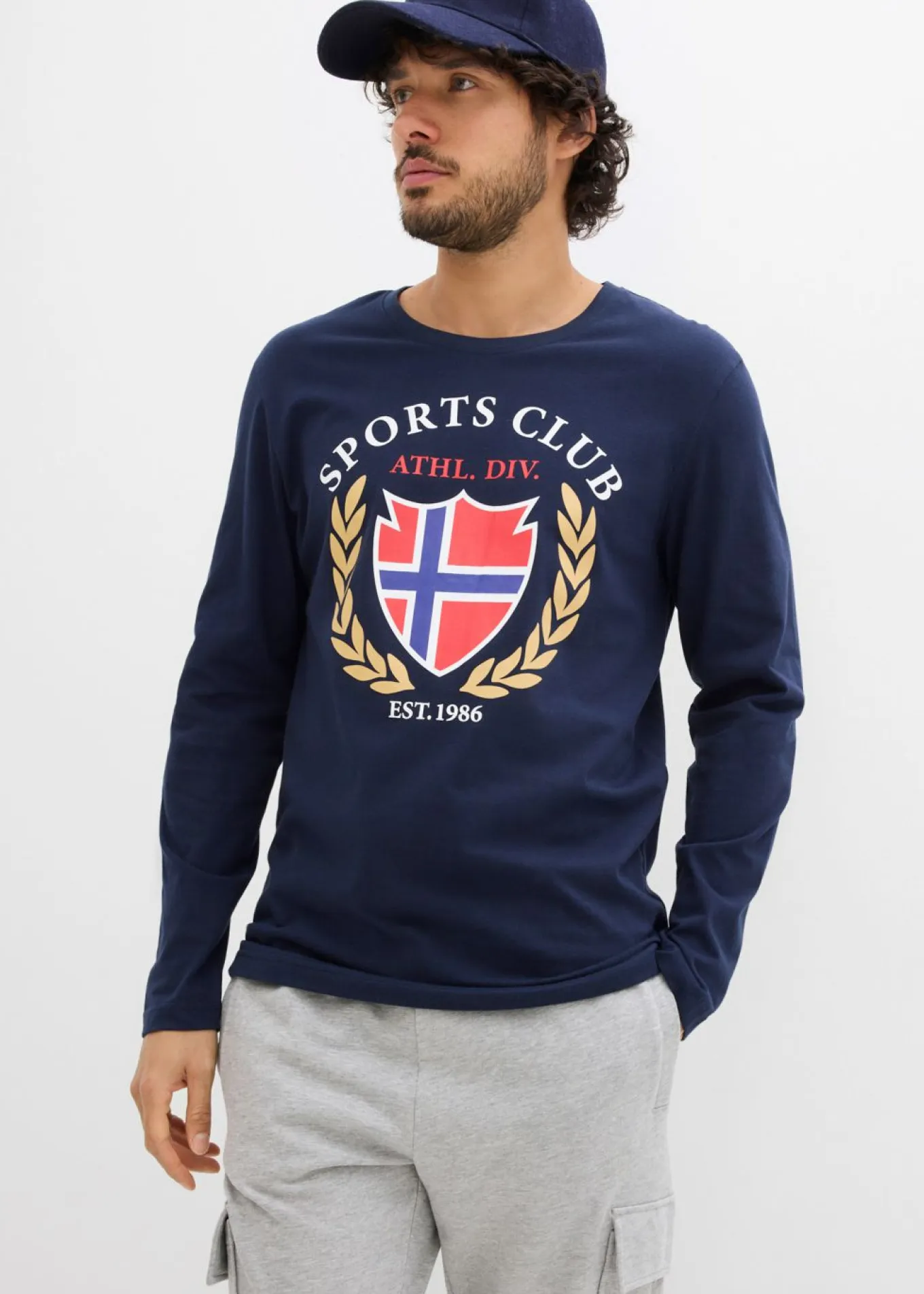 Camiseta de manga larga de algodón puro