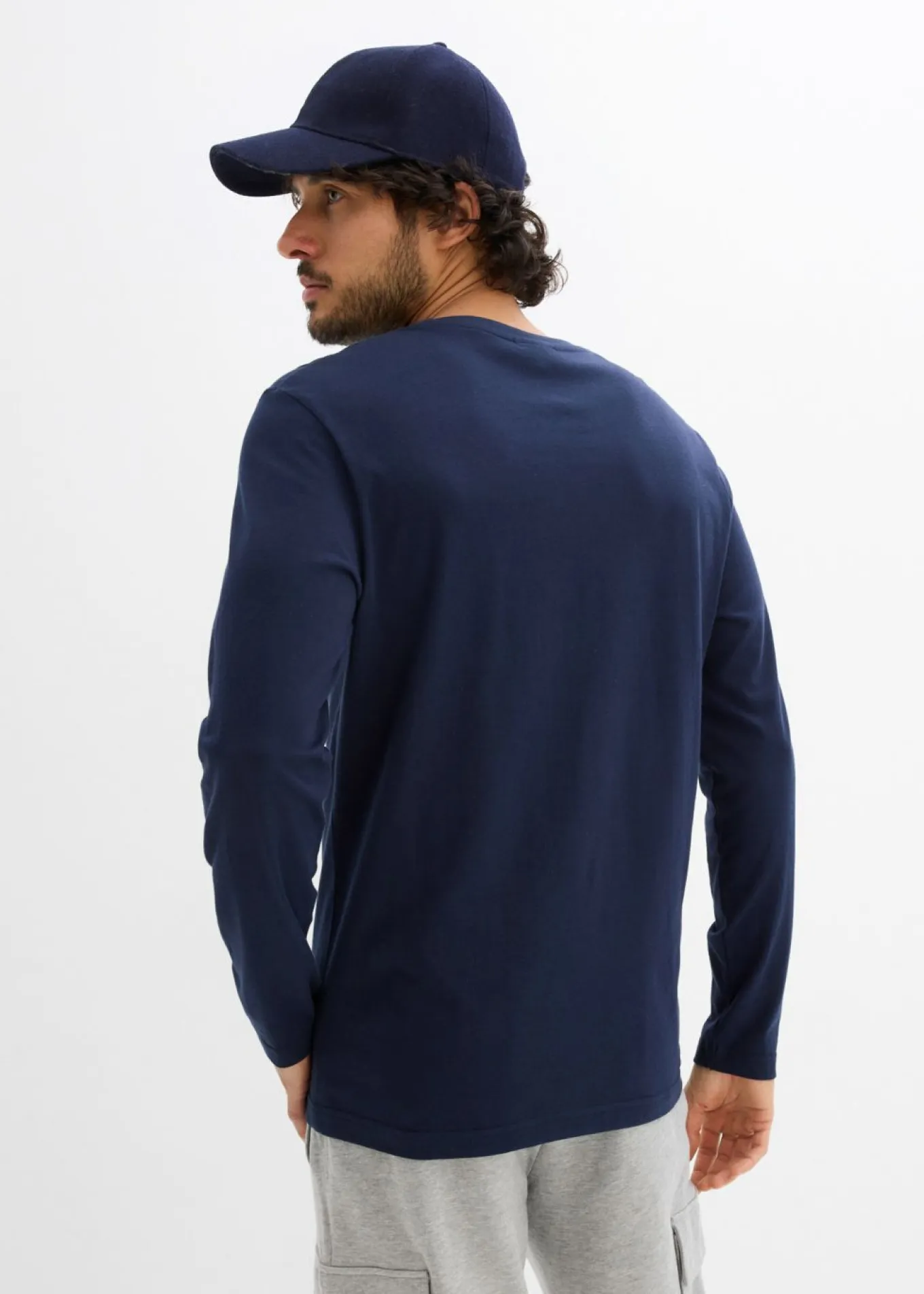 Camiseta de manga larga de algodón puro