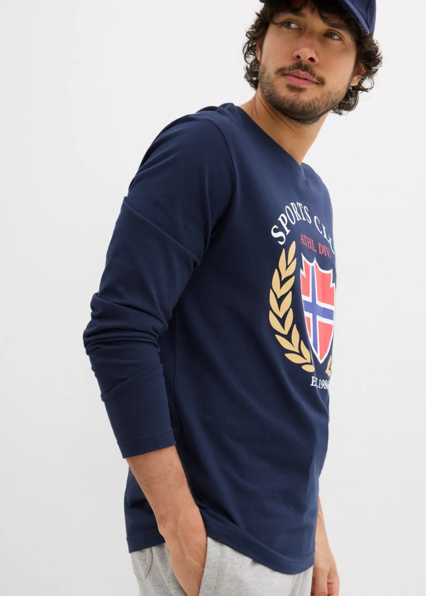Camiseta de manga larga de algodón puro