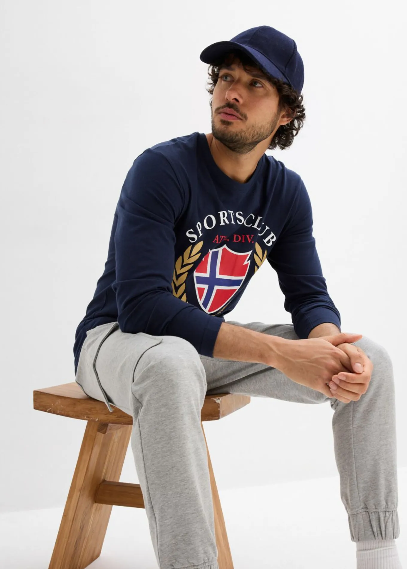 Camiseta de manga larga de algodón puro