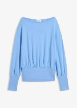 Camiseta de manga larga de suave mezcla de viscosa