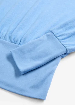 Camiseta de manga larga de suave mezcla de viscosa