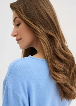 Camiseta de manga larga de suave mezcla de viscosa