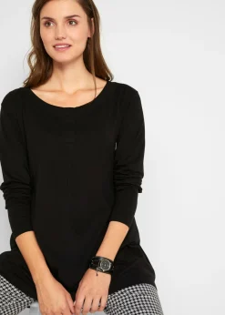 Camiseta de manga larga de mezcla de viscosa y algodón