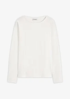 Camiseta de manga larga de algodón con mangas de popelín