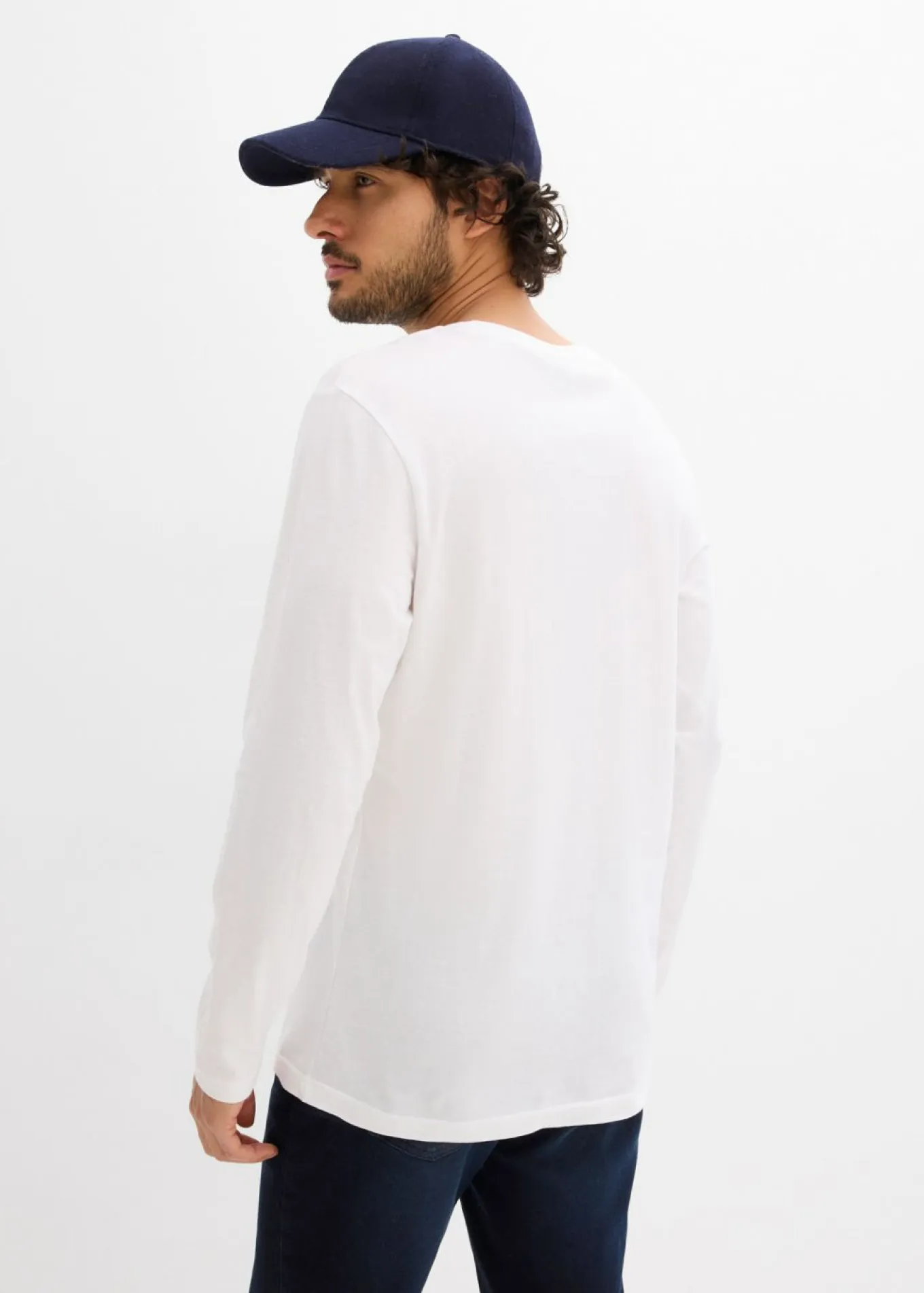 Camiseta de manga larga de algodón puro