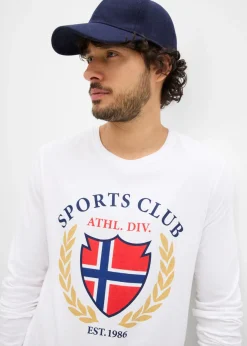 Camiseta de manga larga de algodón puro