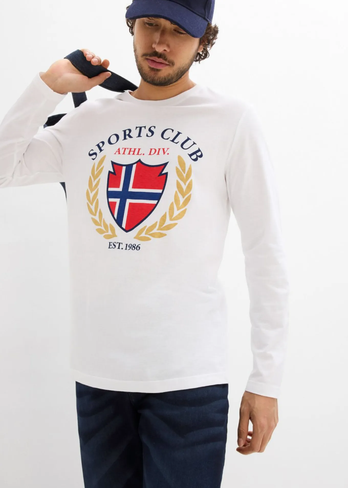 Camiseta de manga larga de algodón puro