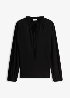 Camiseta de manga larga de mezcla de viscosa