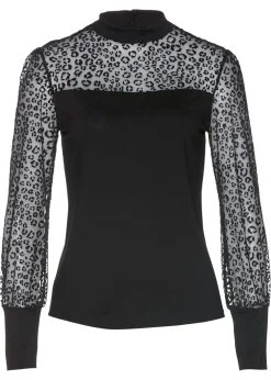 Camiseta de manga larga de suave mezcla de viscosa